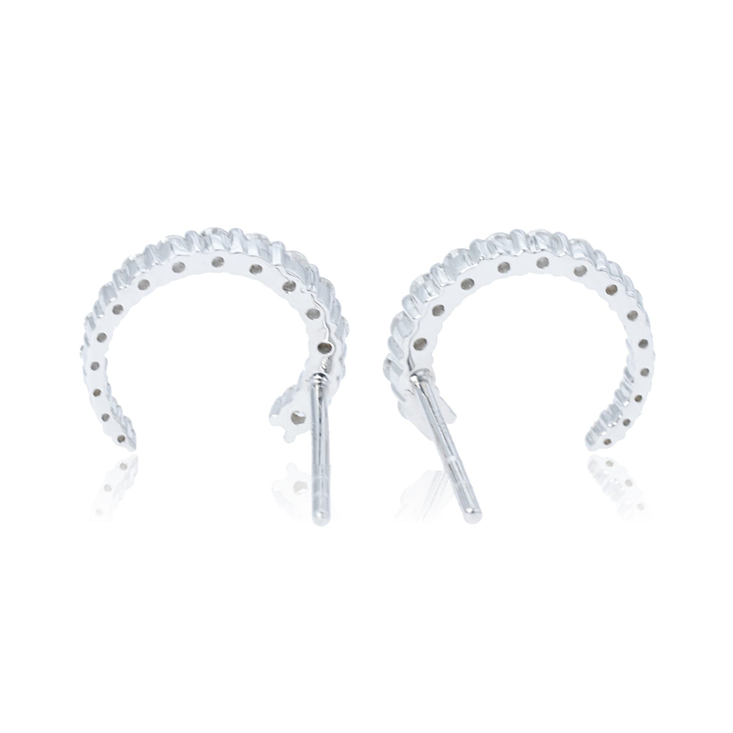 14k/18k white gold 0.40 ctw h vs diamond stud earrings