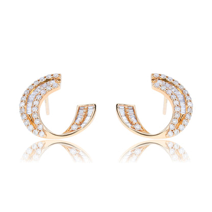 14K/18K ROSE GOLD 0.48 CTW H VS DIAMOND STUD EARRINGS