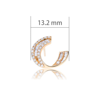 14K/18K ROSE GOLD 0.48 CTW H VS DIAMOND STUD EARRINGS