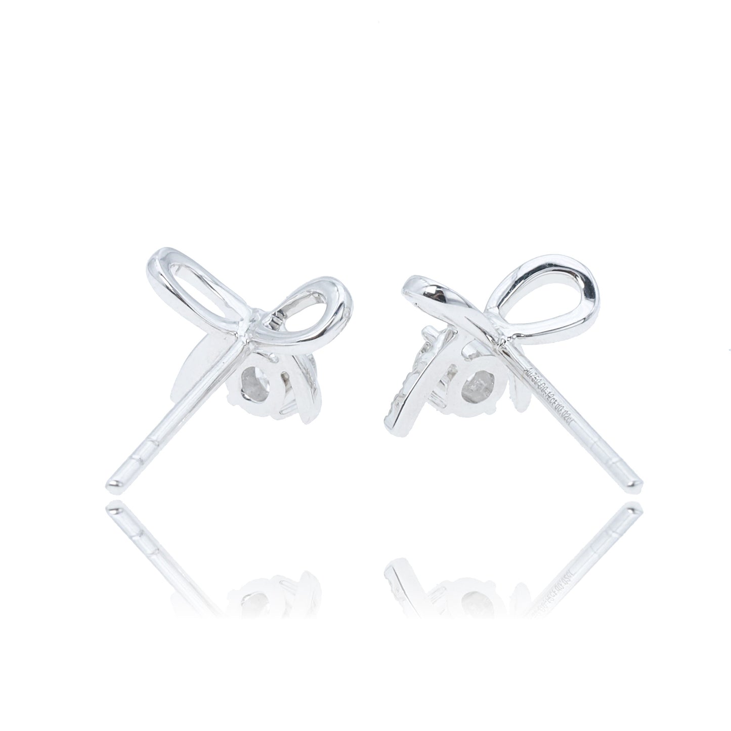 14k/18k white gold 0.28 ctw h vs diamond stud earrings