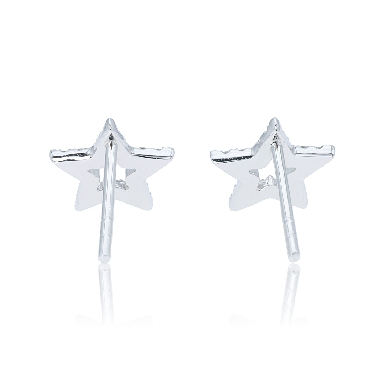 14k/18k white gold 0.16 ctw h vs diamond stud earrings