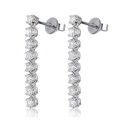 14K/18K WHITE GOLD 0.34 CTW VS H DIAMOND EARRINGS