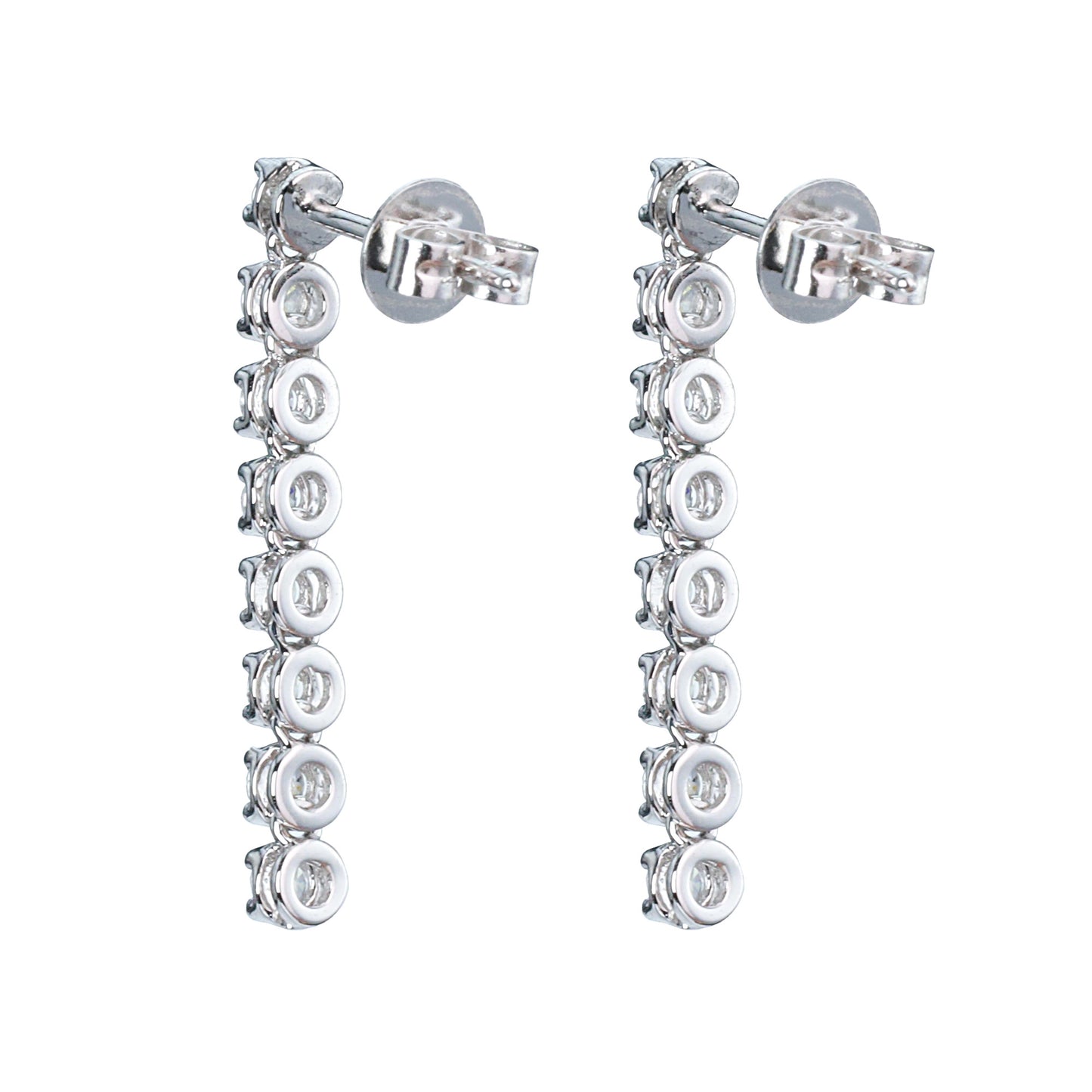 14k/18k white gold 0.34 ctw vs h diamond earrings