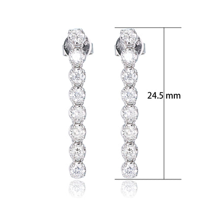 14K/18K WHITE GOLD 0.34 CTW VS H DIAMOND EARRINGS