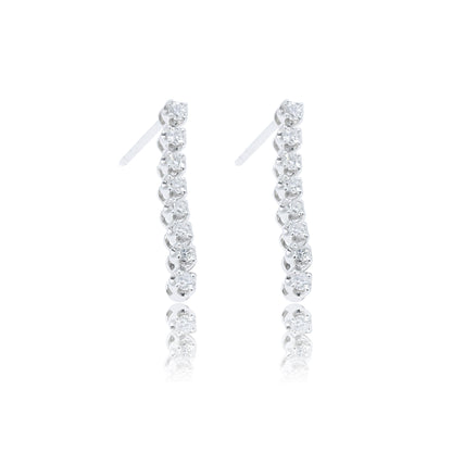 14K/18K WHITE GOLD 0.34 CTW H DIAMOND EARRINGS