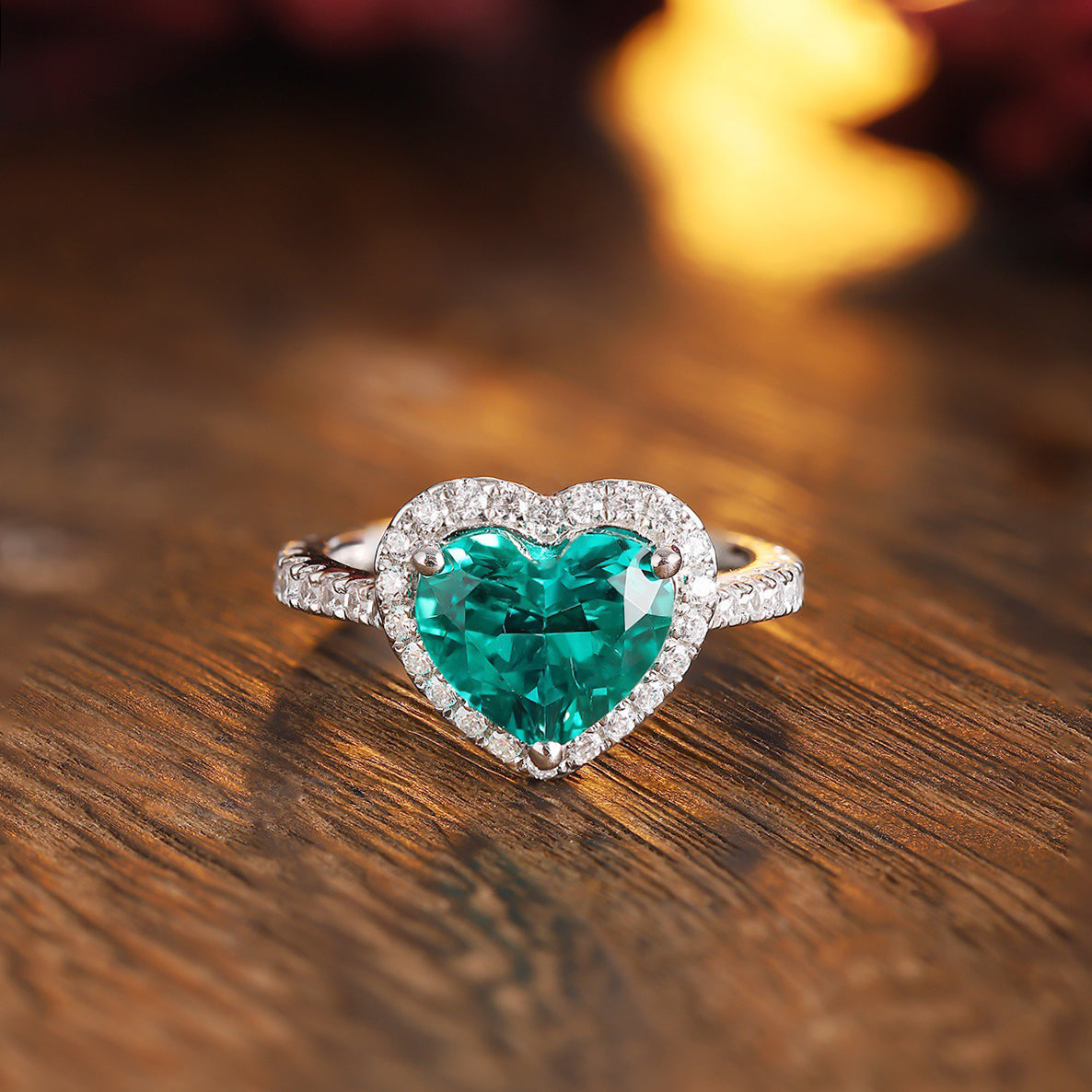 s925 sterling silver lab ruby/sapphire/paraiba/emerald & cz diamond ring