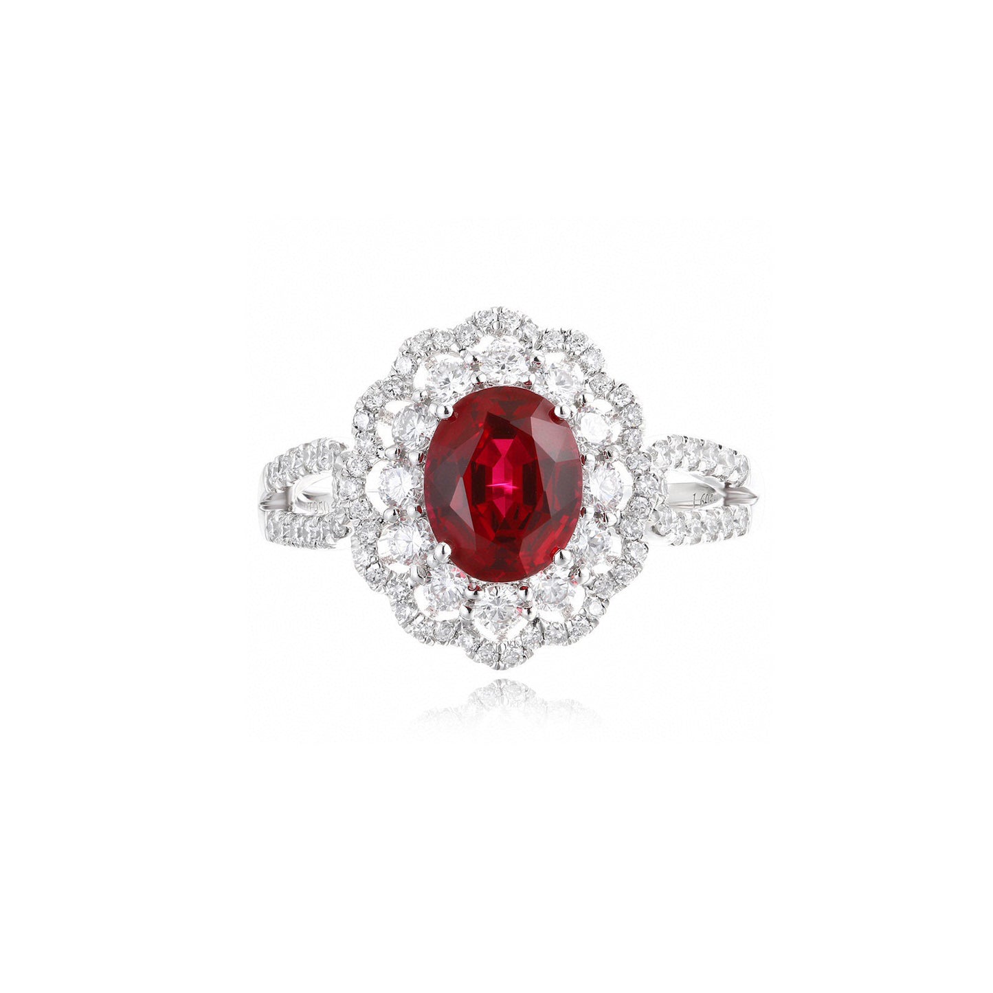 s925 sterling silver lab paraiba/sapphire/ruby/emerald & cz diamond ring