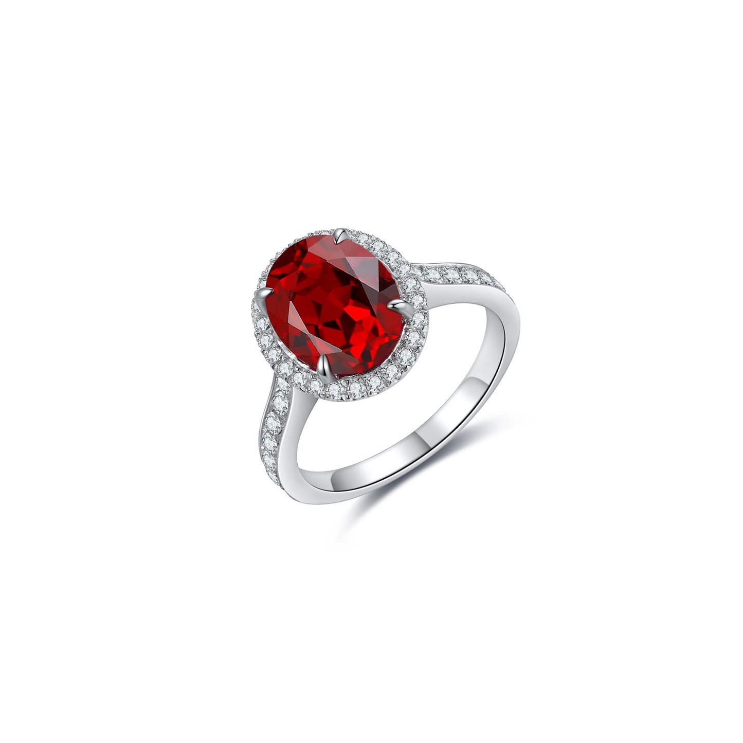 s925 sterling silver lab emerald/ruby/sapphire/paraiba & cz diamond ring