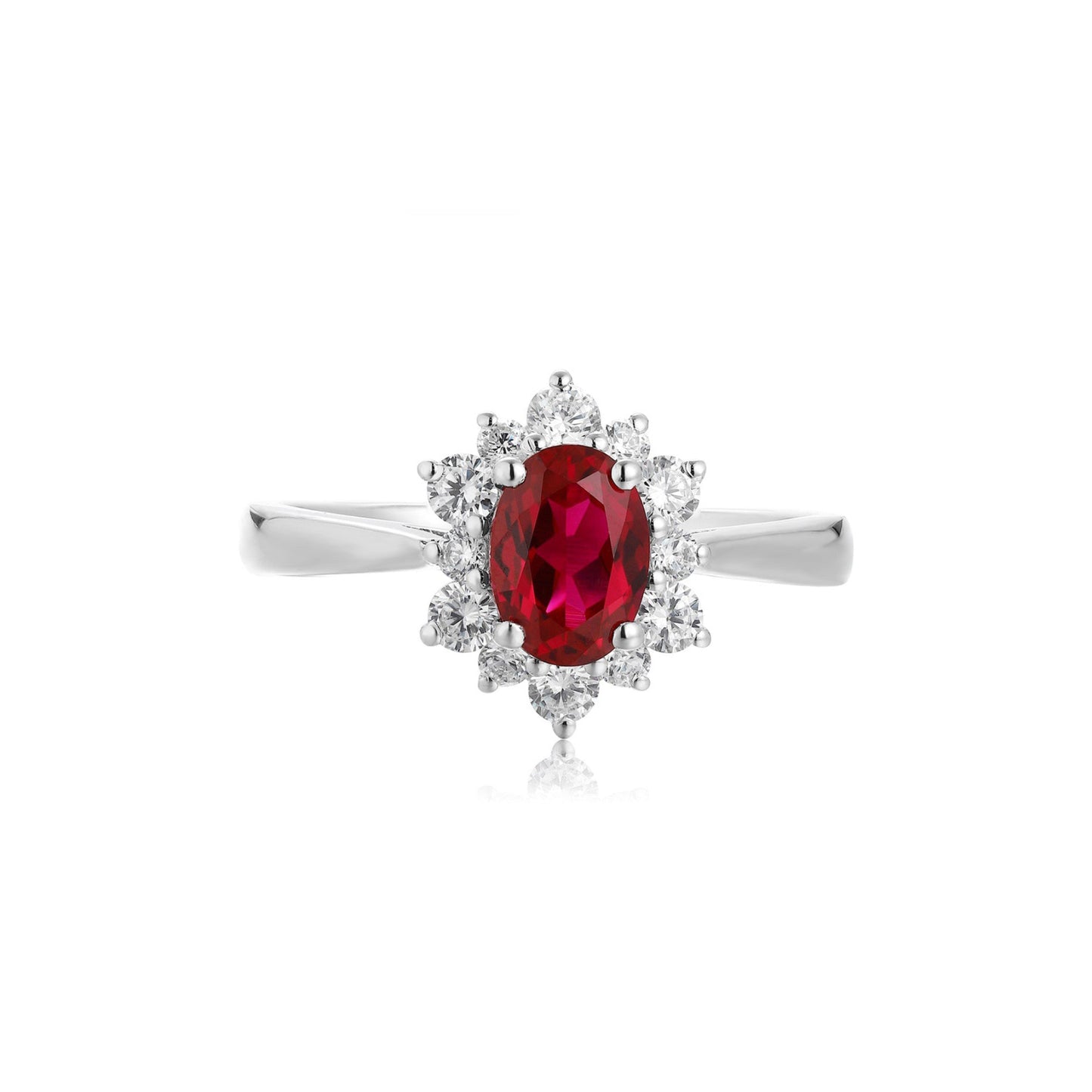 s925 sterling silver lab emerald/paraiba/ruby/sapphire & cz diamond ring