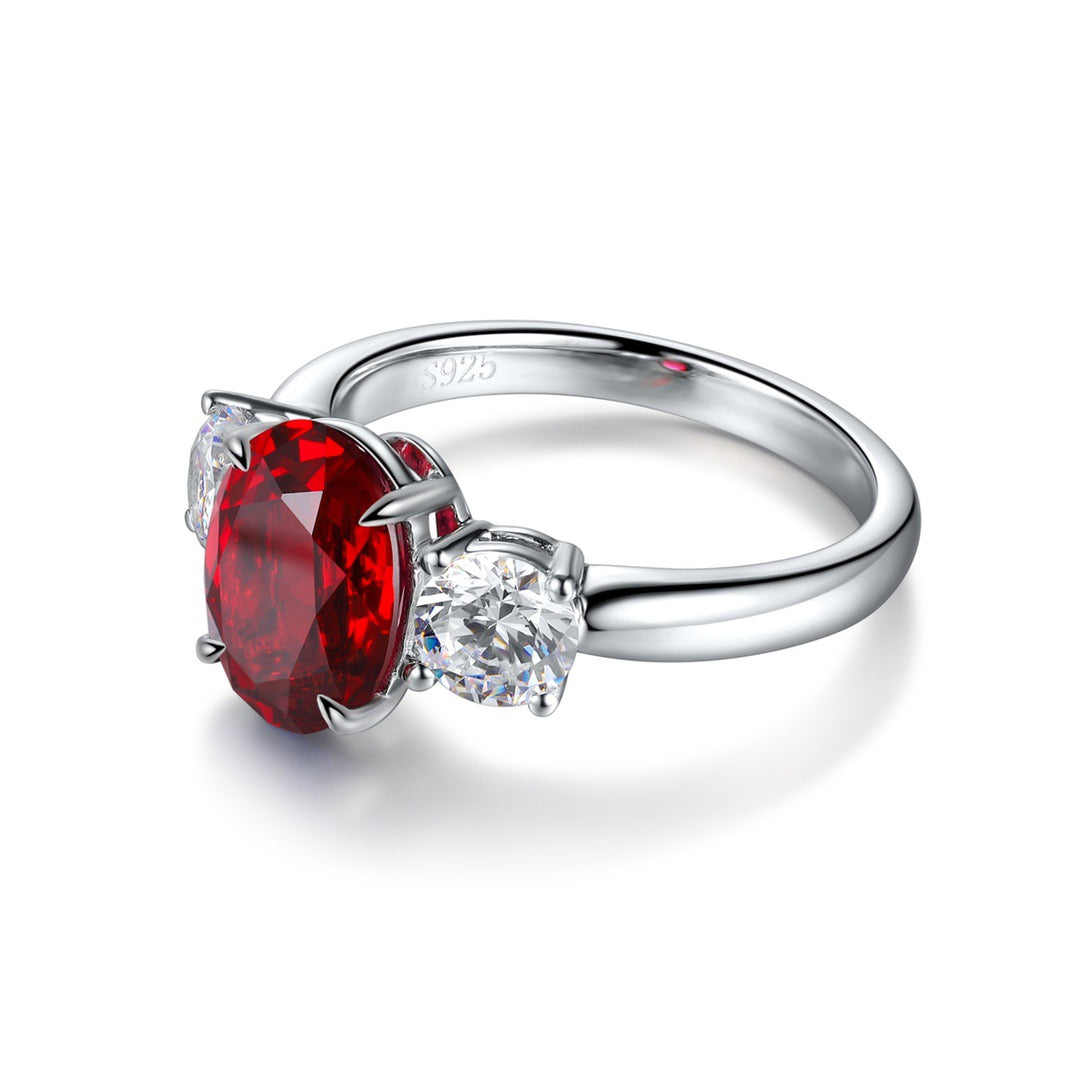 personalized 3 stone birthstone ring – triple birthstone gift for mom – three stone engagement ring – custom family birthstone jewelry