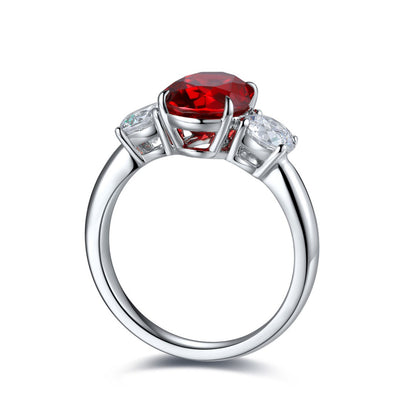 Personalized 3 Stone Birthstone Ring – Triple Birthstone Gift for Mom – Three Stone Engagement Ring – Custom Family Birthstone Jewelry