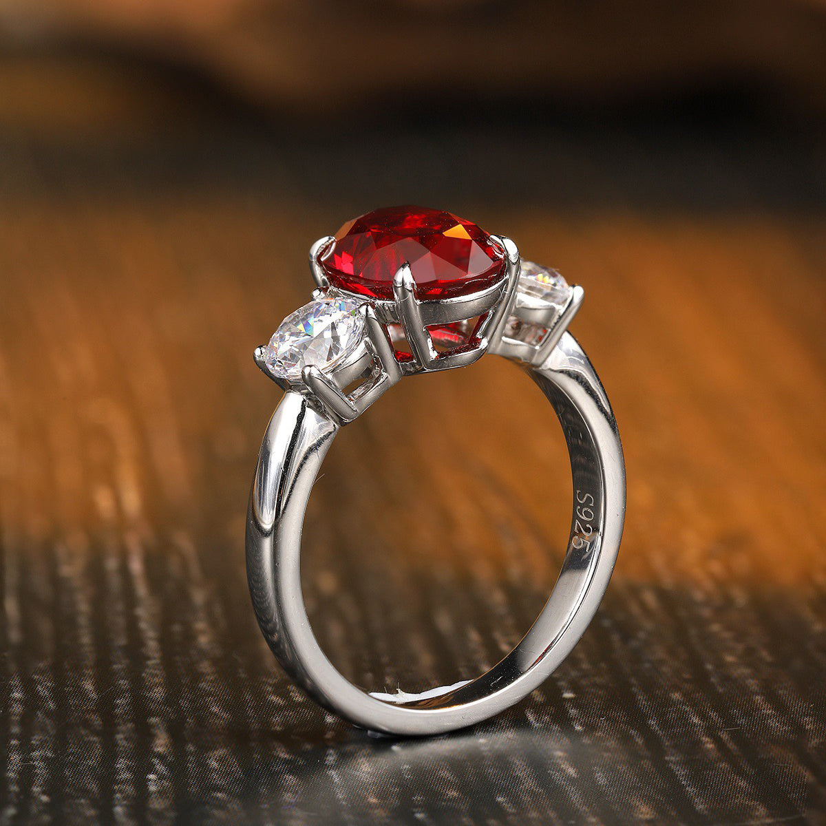 personalized 3 stone birthstone ring – triple birthstone gift for mom – three stone engagement ring – custom family birthstone jewelry