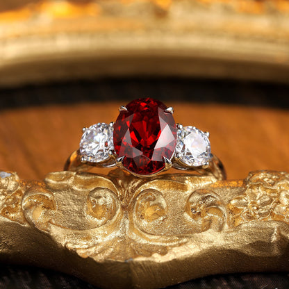 Personalized 3 Stone Birthstone Ring – Triple Birthstone Gift for Mom – Three Stone Engagement Ring – Custom Family Birthstone Jewelry