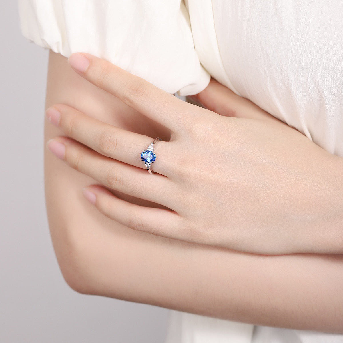 s925 sterling silver lab ruby/sapphire/emerald/paraiba/cobalt spinel & cz diamond ring
