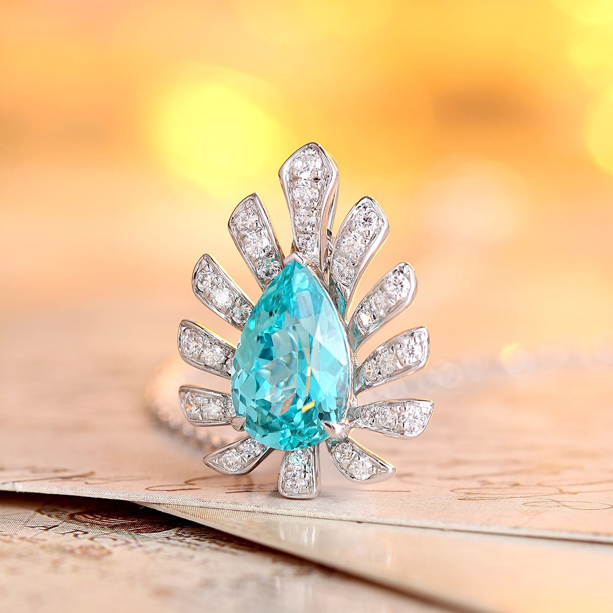 s925 sterling silver lab ruby/sapphire/emerald/paraiba/cobalt spinel & cz diamond necklace