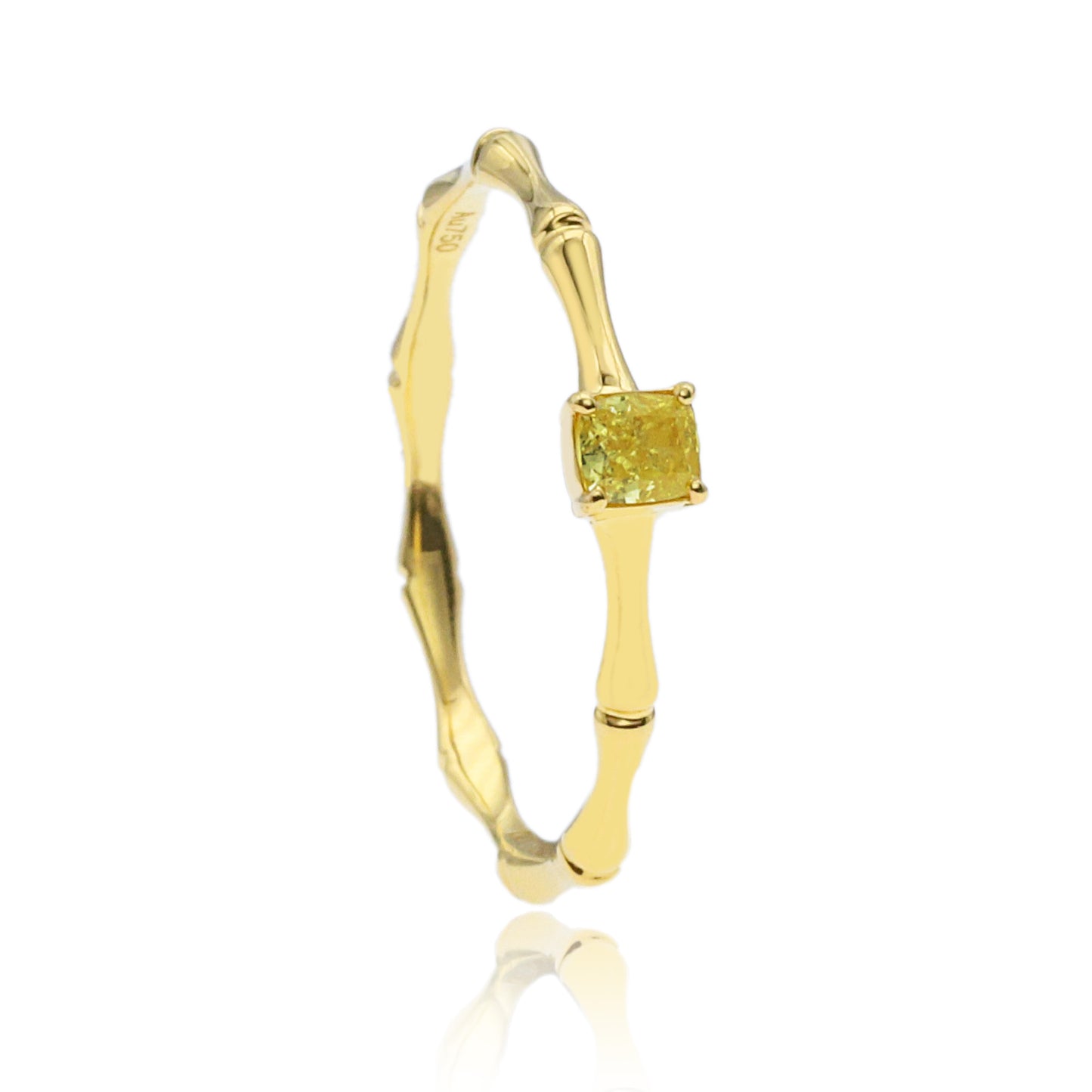 14k/18k gold 0.13 ctw yellow diamond ring