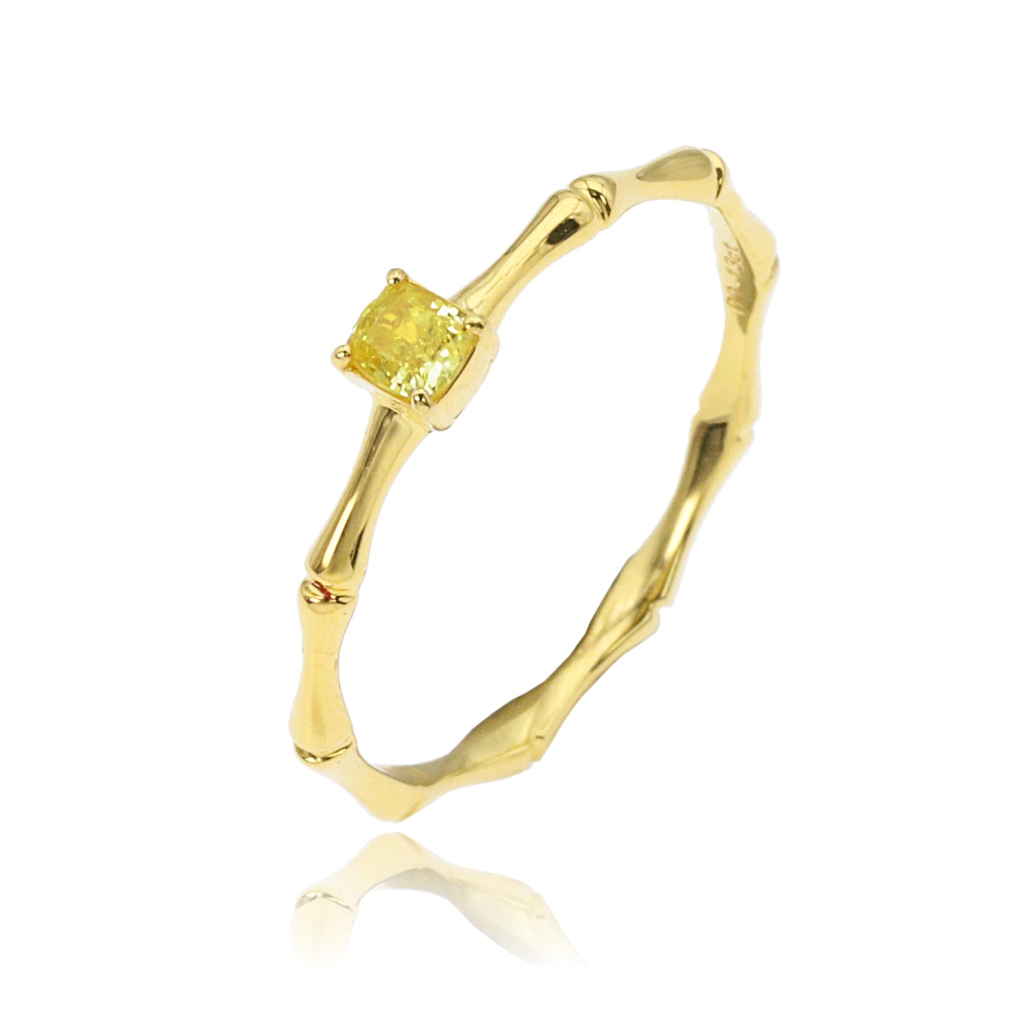 14k/18k gold 0.13 ctw yellow diamond ring