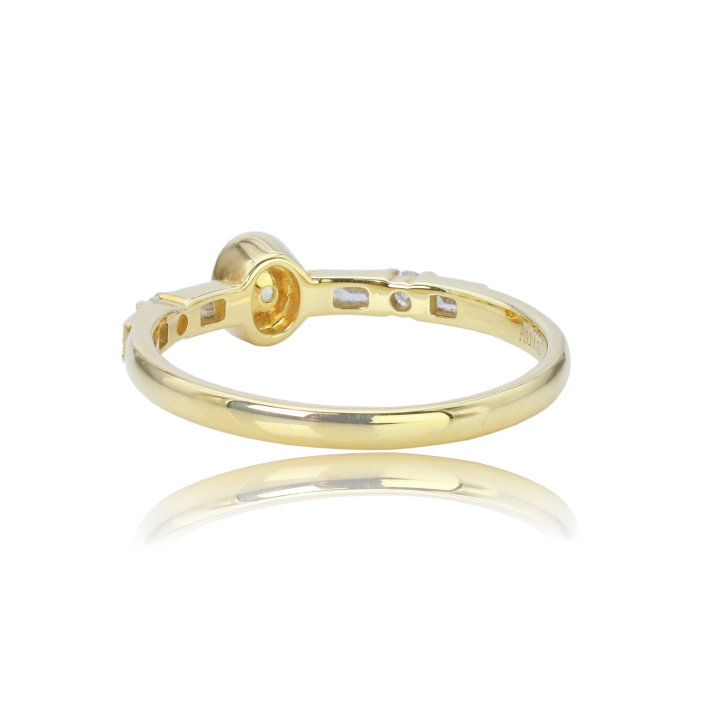 14k/18k gold 0.34 ctw yellow diamond & diamond ring