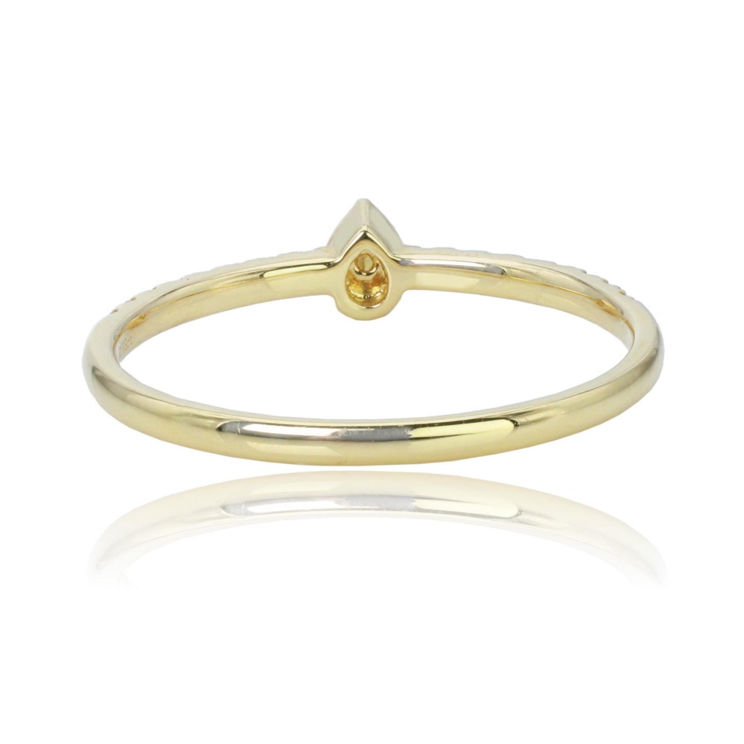 14k/18k gold 0.24 ctw yellow diamond & diamond ring