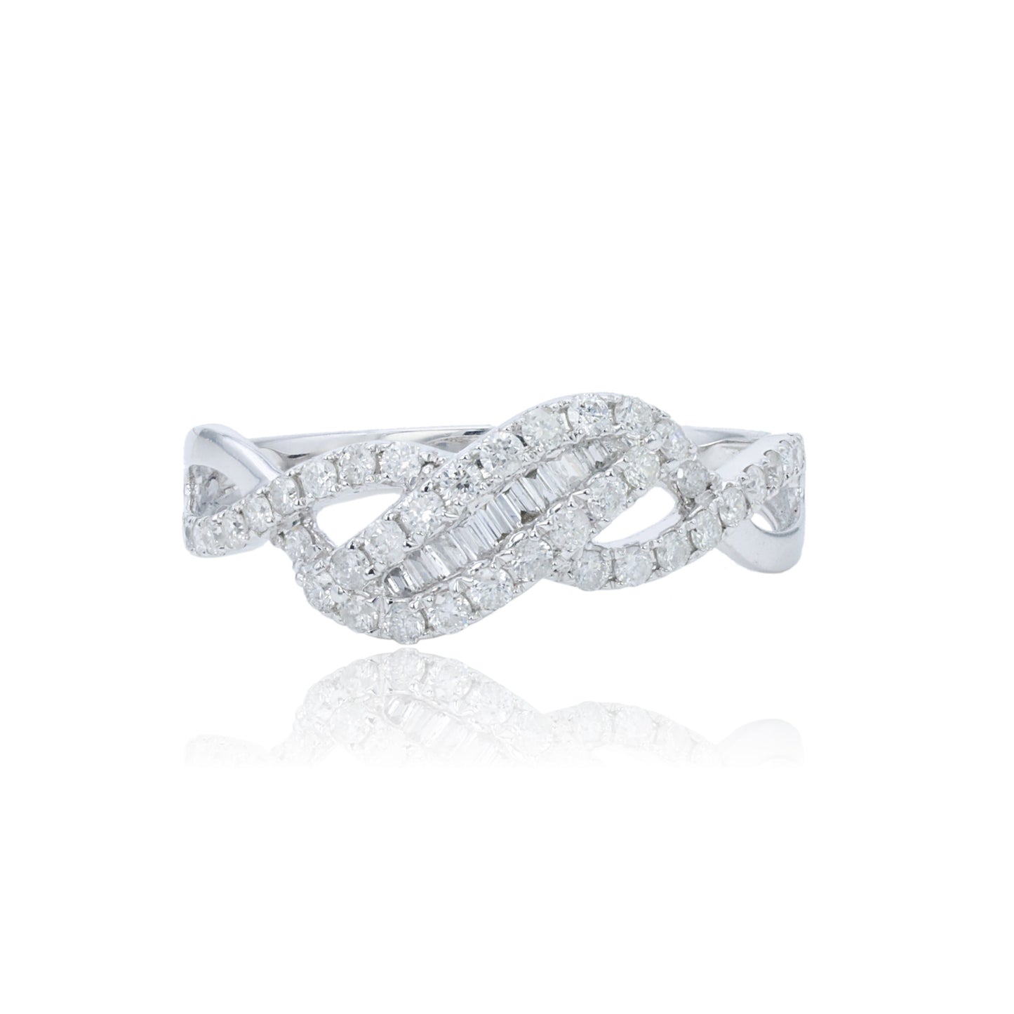 14k/18k white gold 0.38 ctw h vs diamond ring