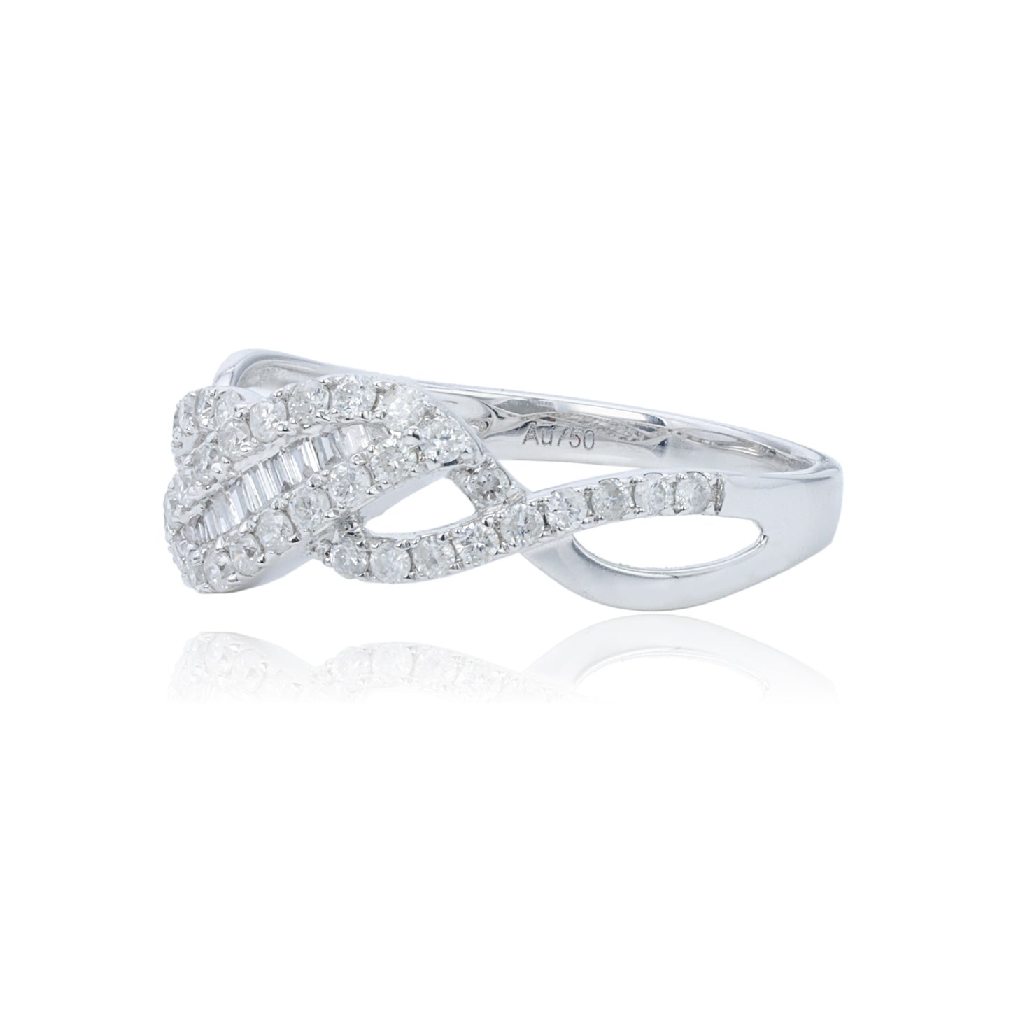 14k/18k white gold 0.38 ctw h vs diamond ring