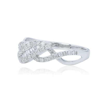 14K/18K WHITE GOLD 0.38 CTW H VS DIAMOND RING