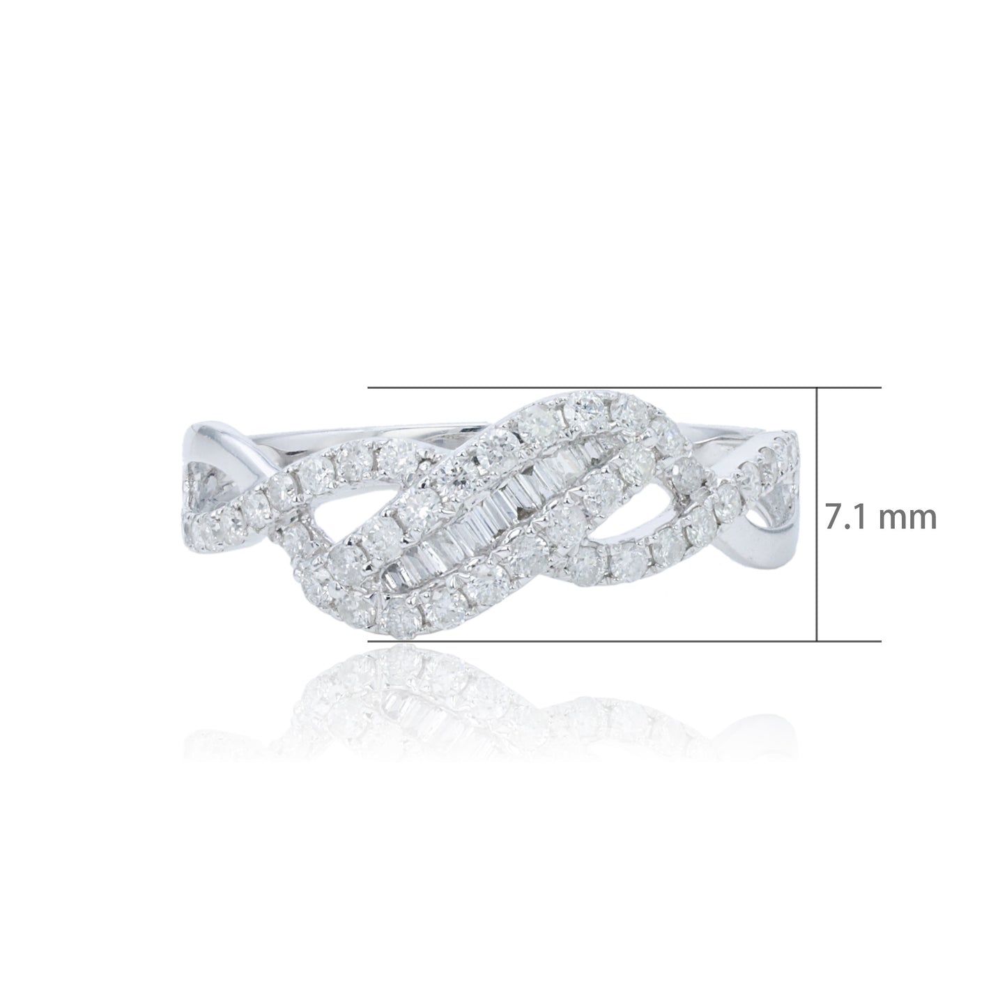 14k/18k white gold 0.38 ctw h vs diamond ring