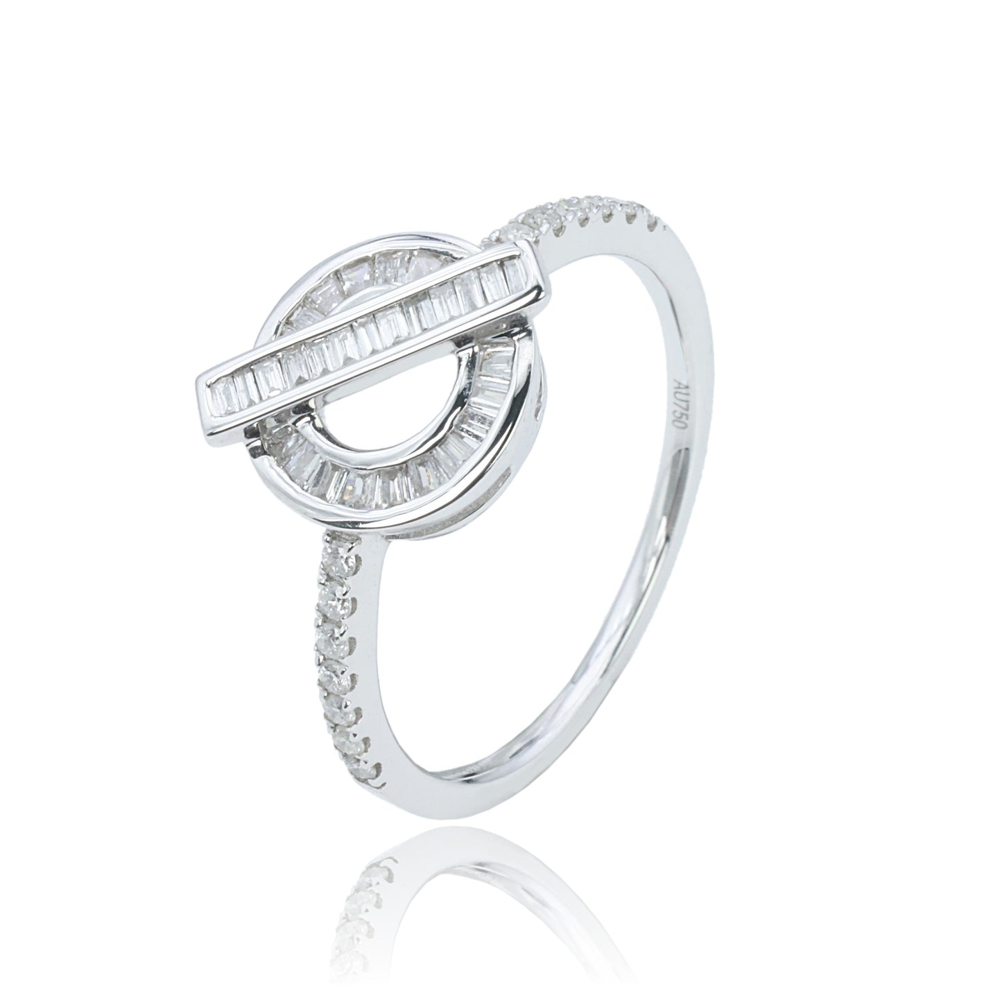 14k/18k white gold 0.19 ctw vs h diamond ring