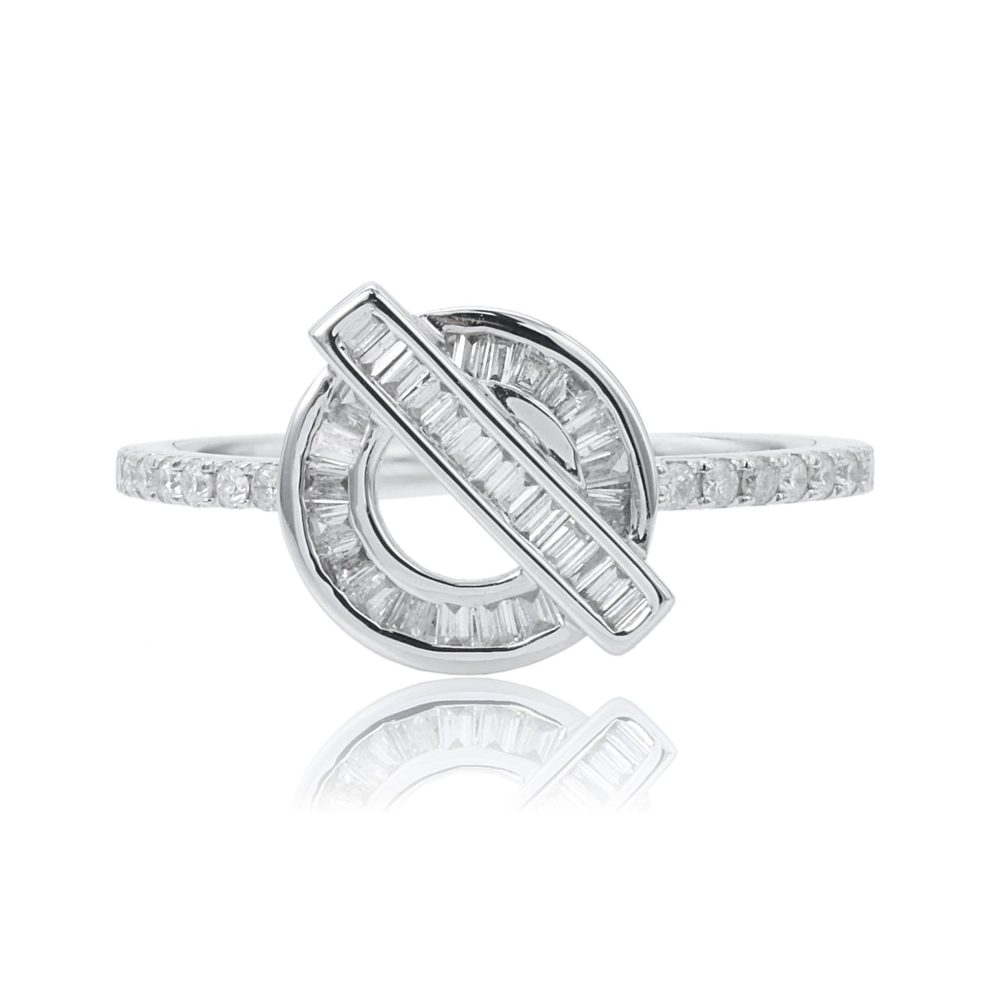 14k/18k white gold 0.19 ctw vs h diamond ring