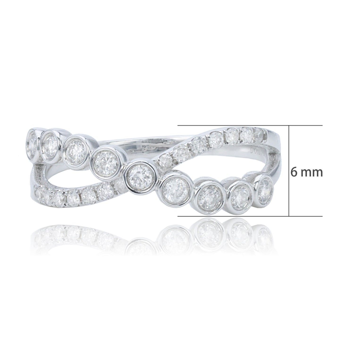 14k/18k white gold 0.29 ctw vs h diamond ring