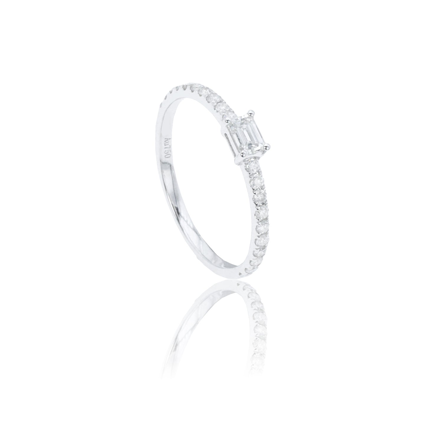 14k/18k white gold 0.37 ctw h diamond ring