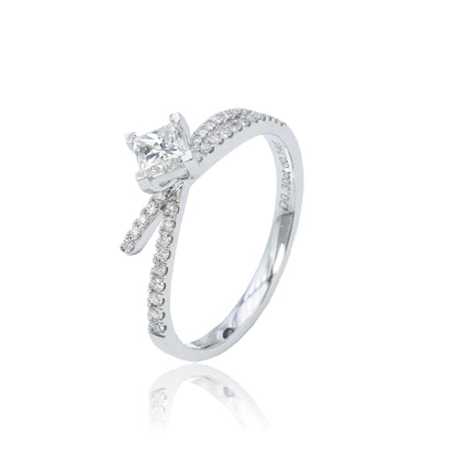 14K/18K WHITE GOLD 0.44 CTW H VS DIAMOND RING