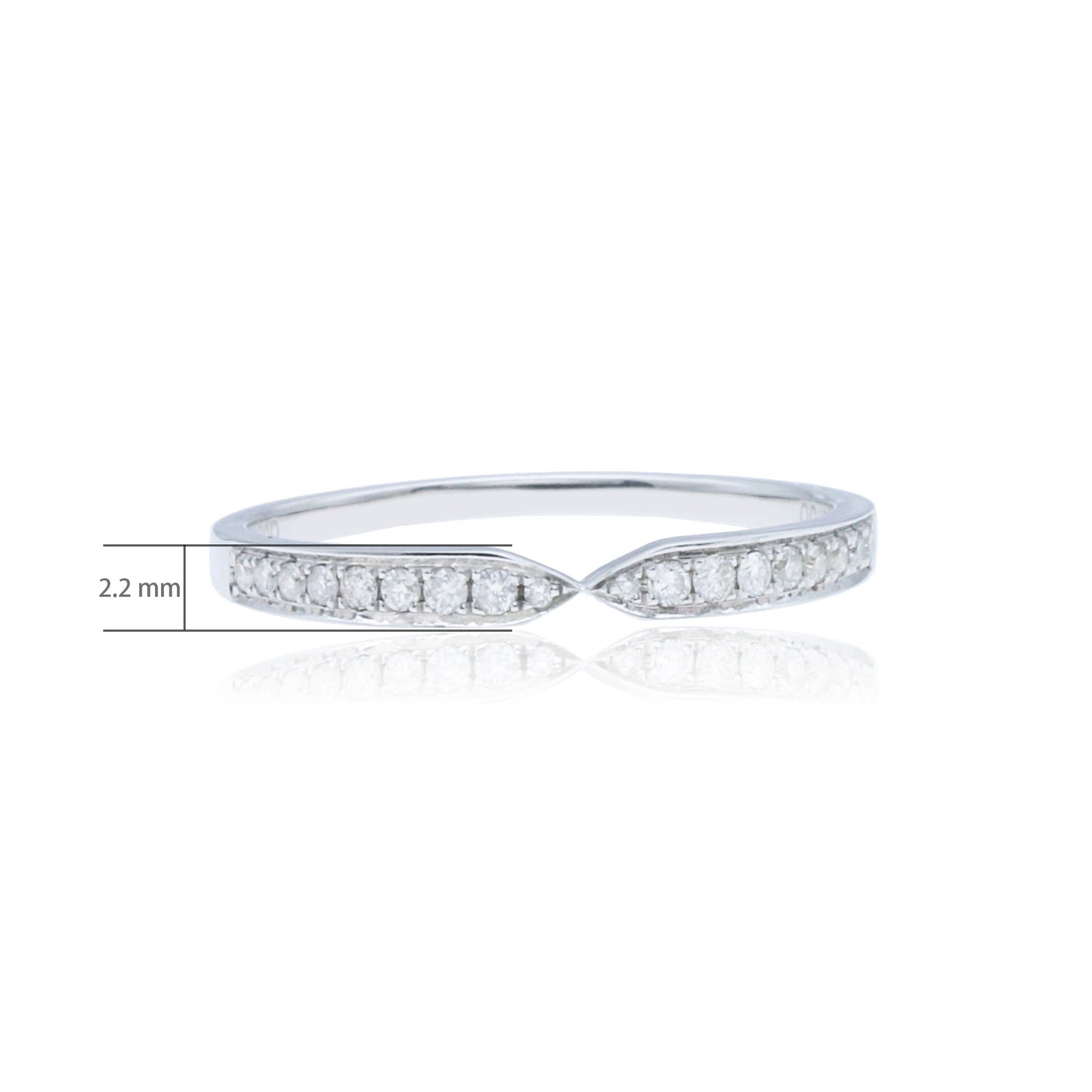 14k/18k white gold 0.12 ctw vs h diamond ring