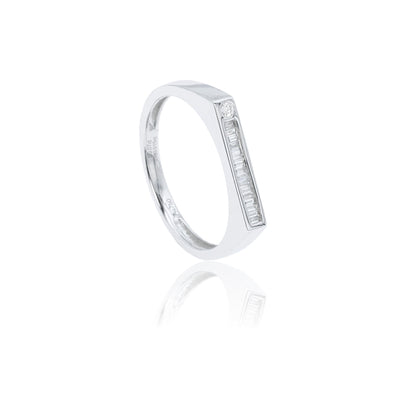 14K/18K WHITE GOLD 0.09 CTW NATURAL H VS DIAMOND RING