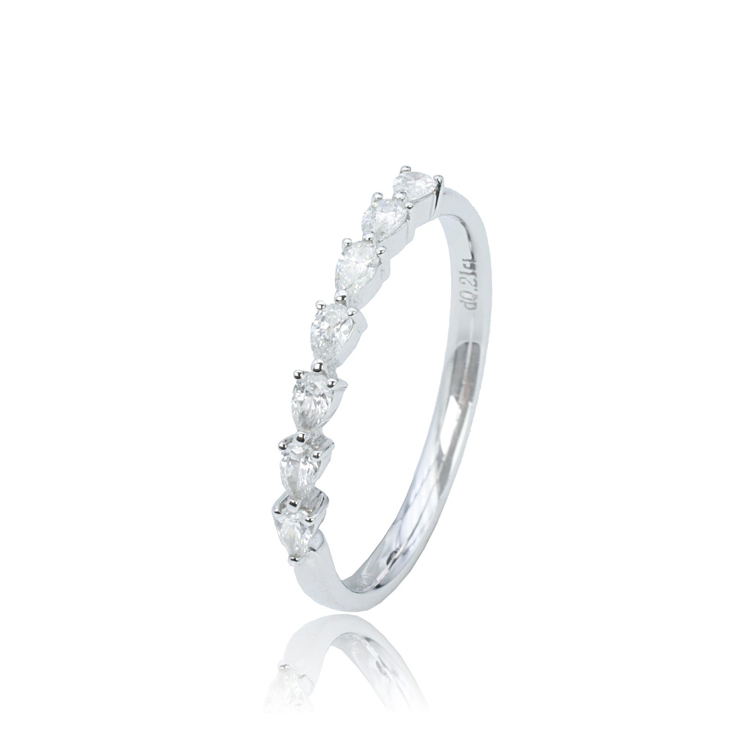 14k/18k white gold 0.21 ctw vs h diamond ring