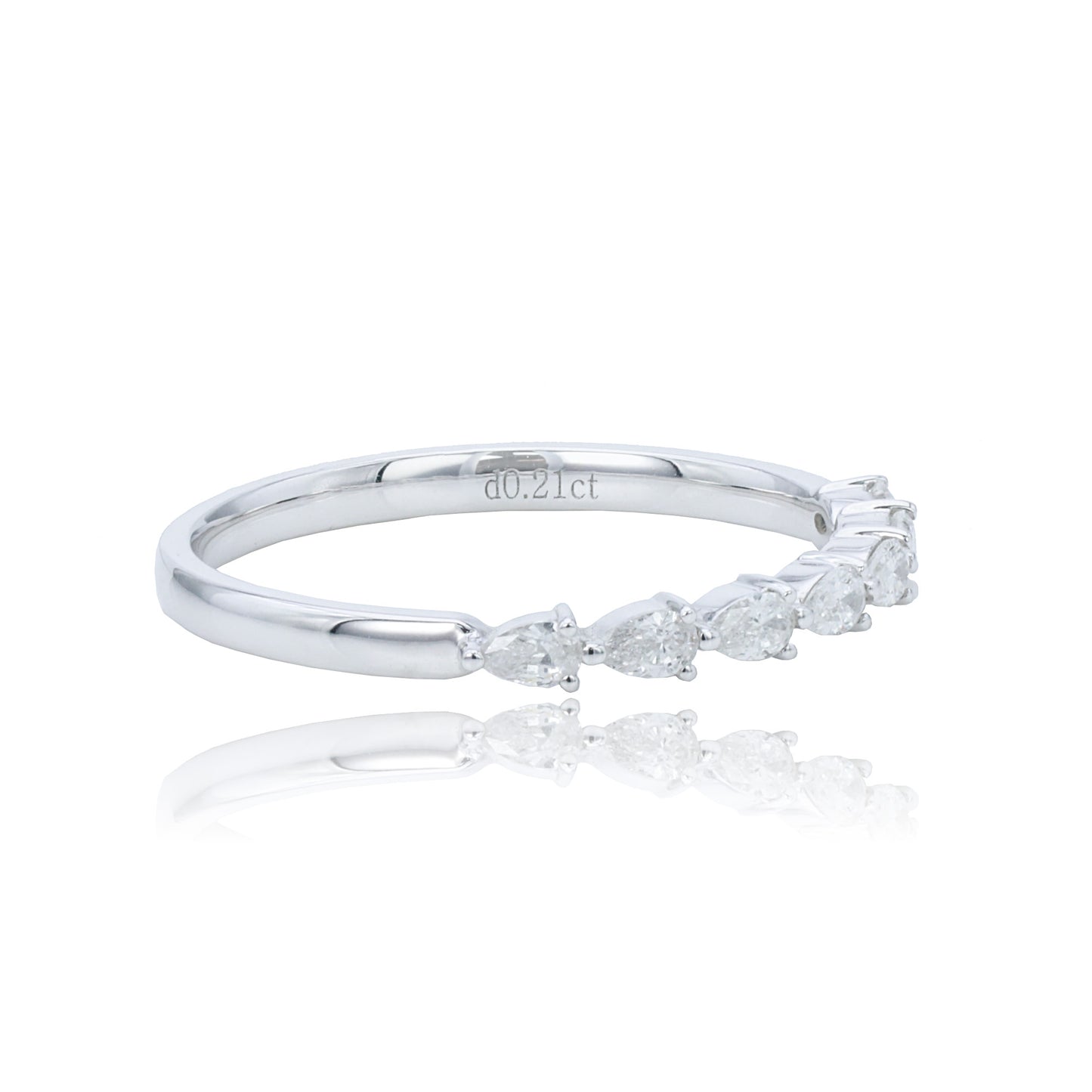 14k/18k white gold 0.21 ctw vs h diamond ring