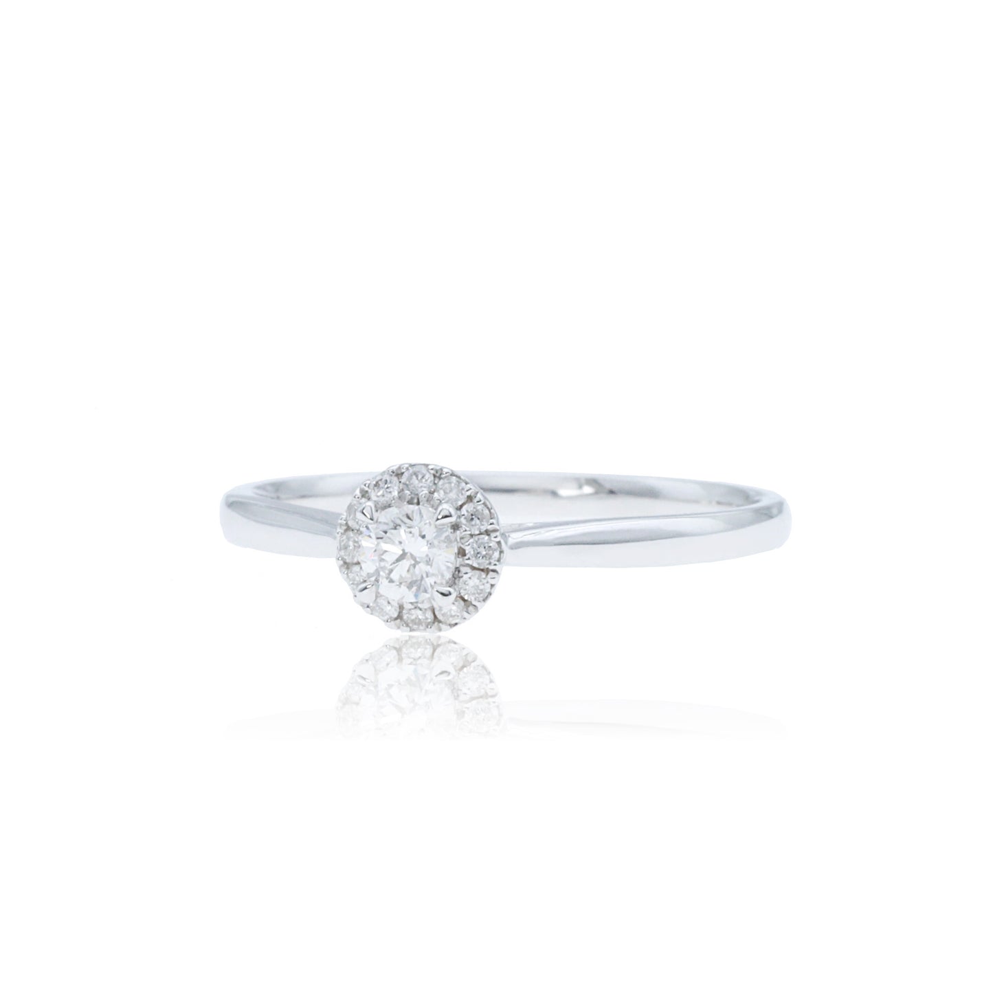 14k/18k white gold 0.22 ctw h vs diamond ring