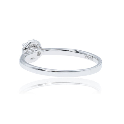 14K/18K WHITE GOLD 0.22 CTW H VS DIAMOND RING