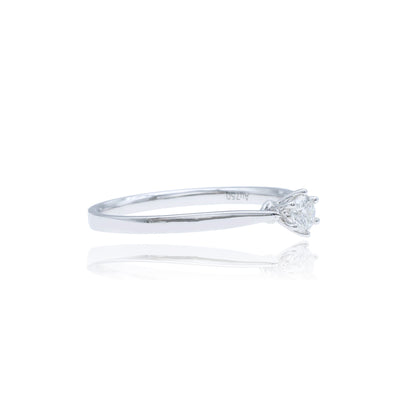 14K/18K WHITE GOLD 0.18 CTW H VS DIAMOND RING