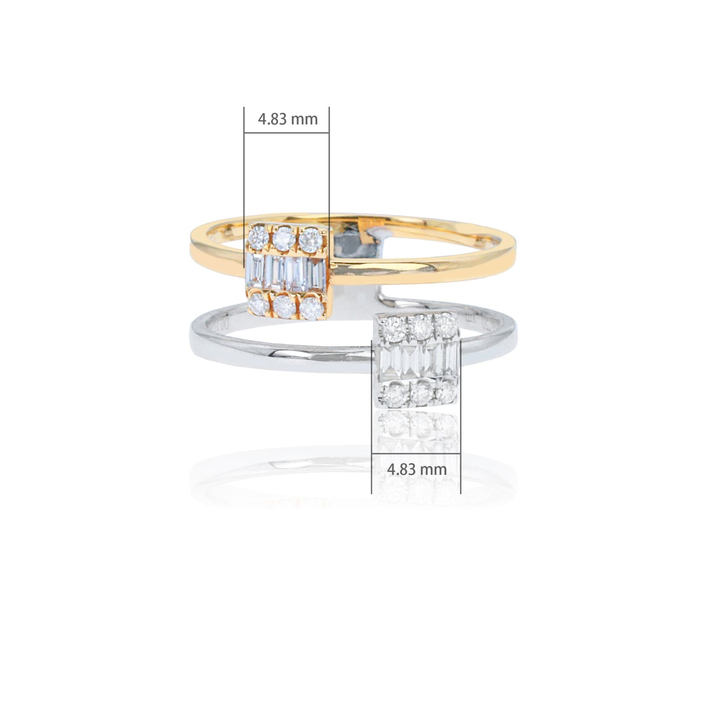 14k gold 0.26 ctw h vs diamond ring