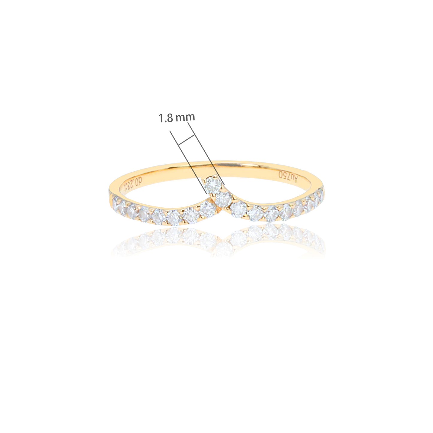 14k/18k rose gold 0.23 ctw h vs diamond ring