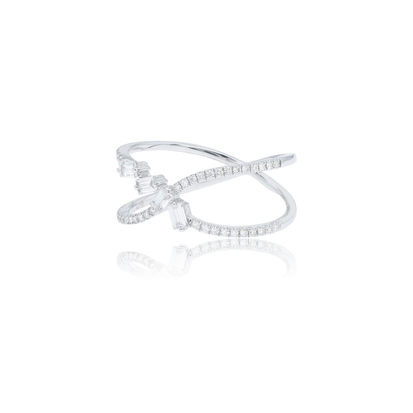 14k white gold 0.36 ctw h vs diamond ring