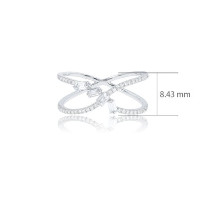 14K WHITE GOLD 0.36 CTW H VS DIAMOND RING