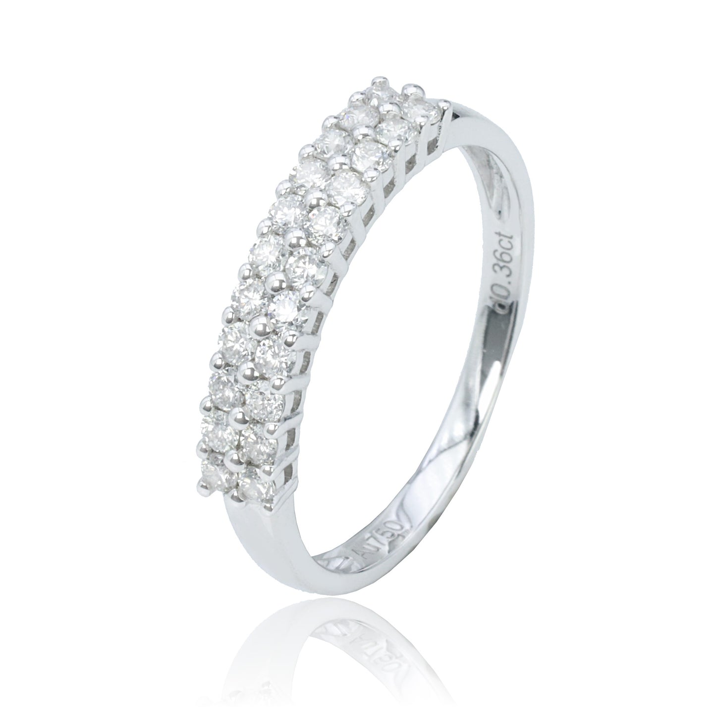 14k/18k white gold 0.36 ctw vs h diamond ring