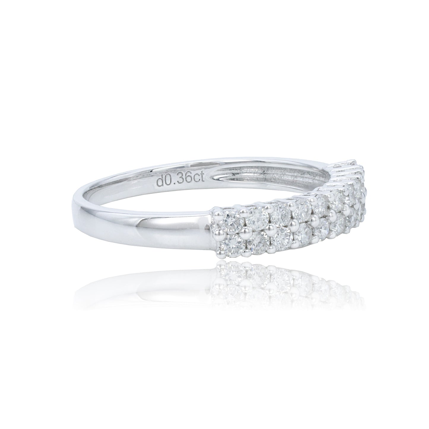 14k/18k white gold 0.36 ctw vs h diamond ring