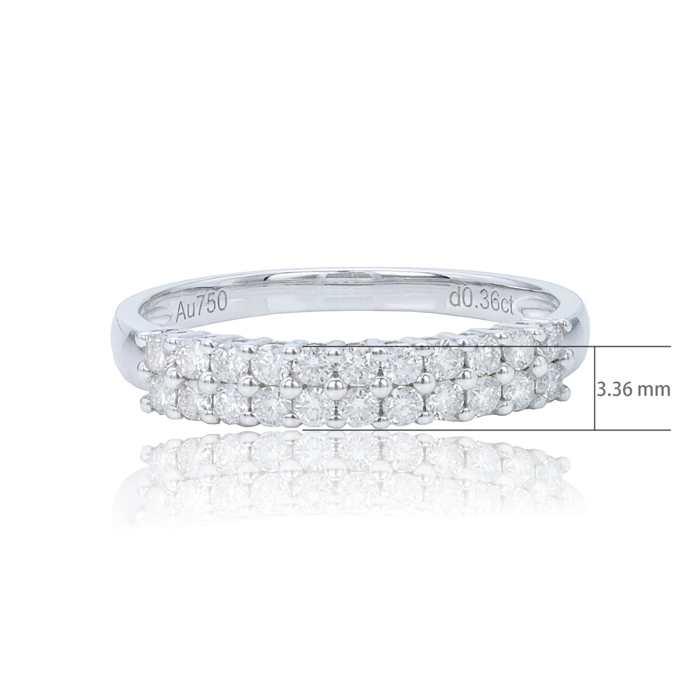 14k/18k white gold 0.36 ctw vs h diamond ring