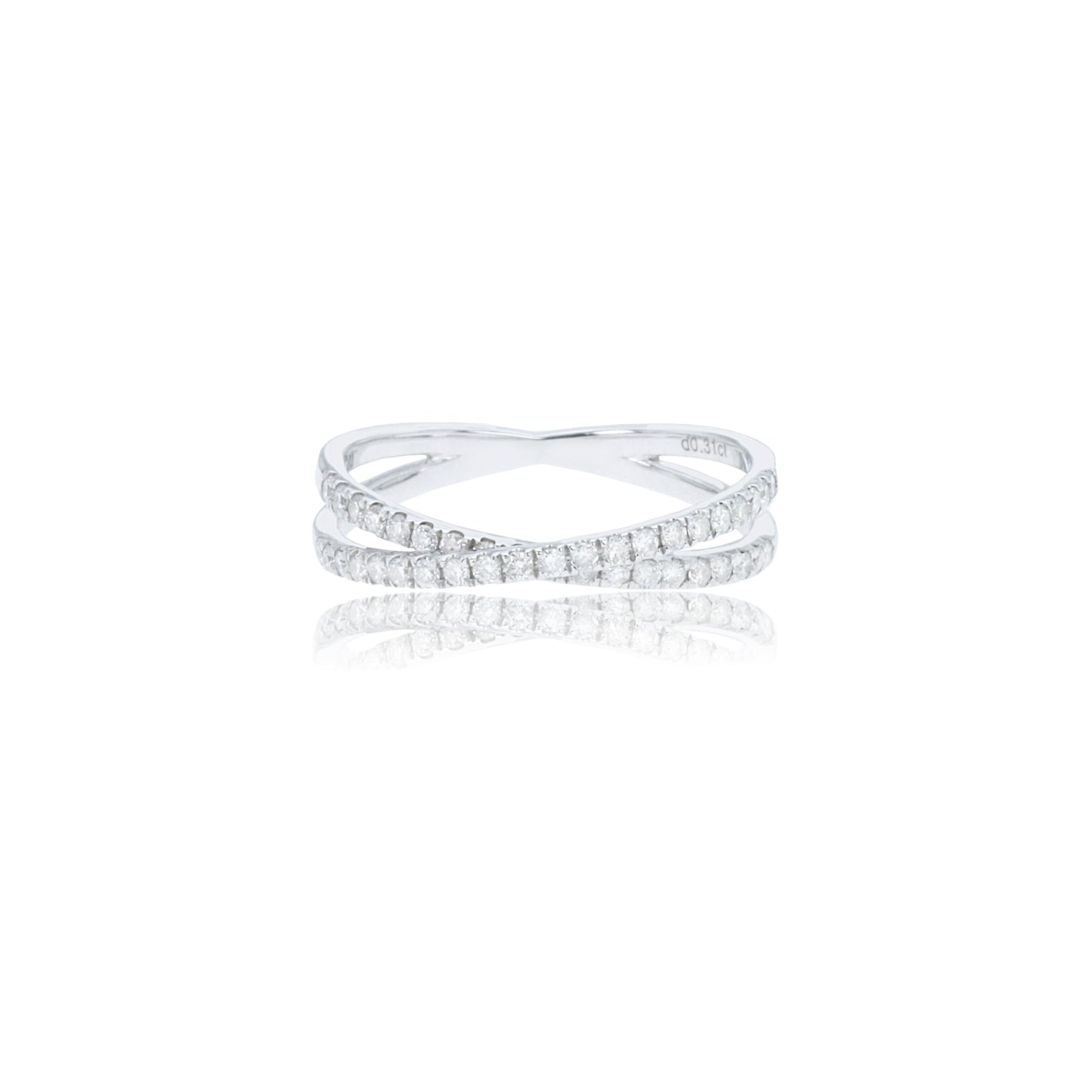 14k/18k white gold 0.31 ctw h vs diamond ring