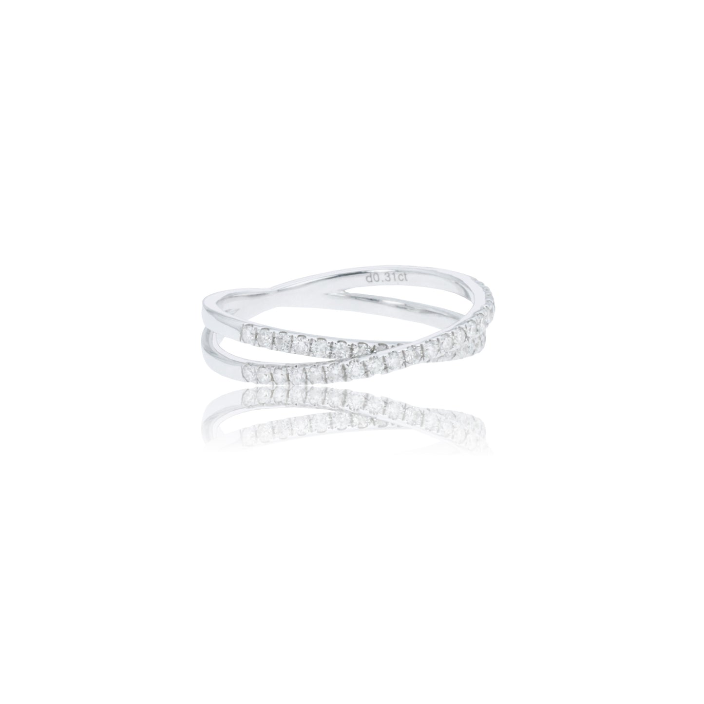 14k/18k white gold 0.31 ctw h vs diamond ring