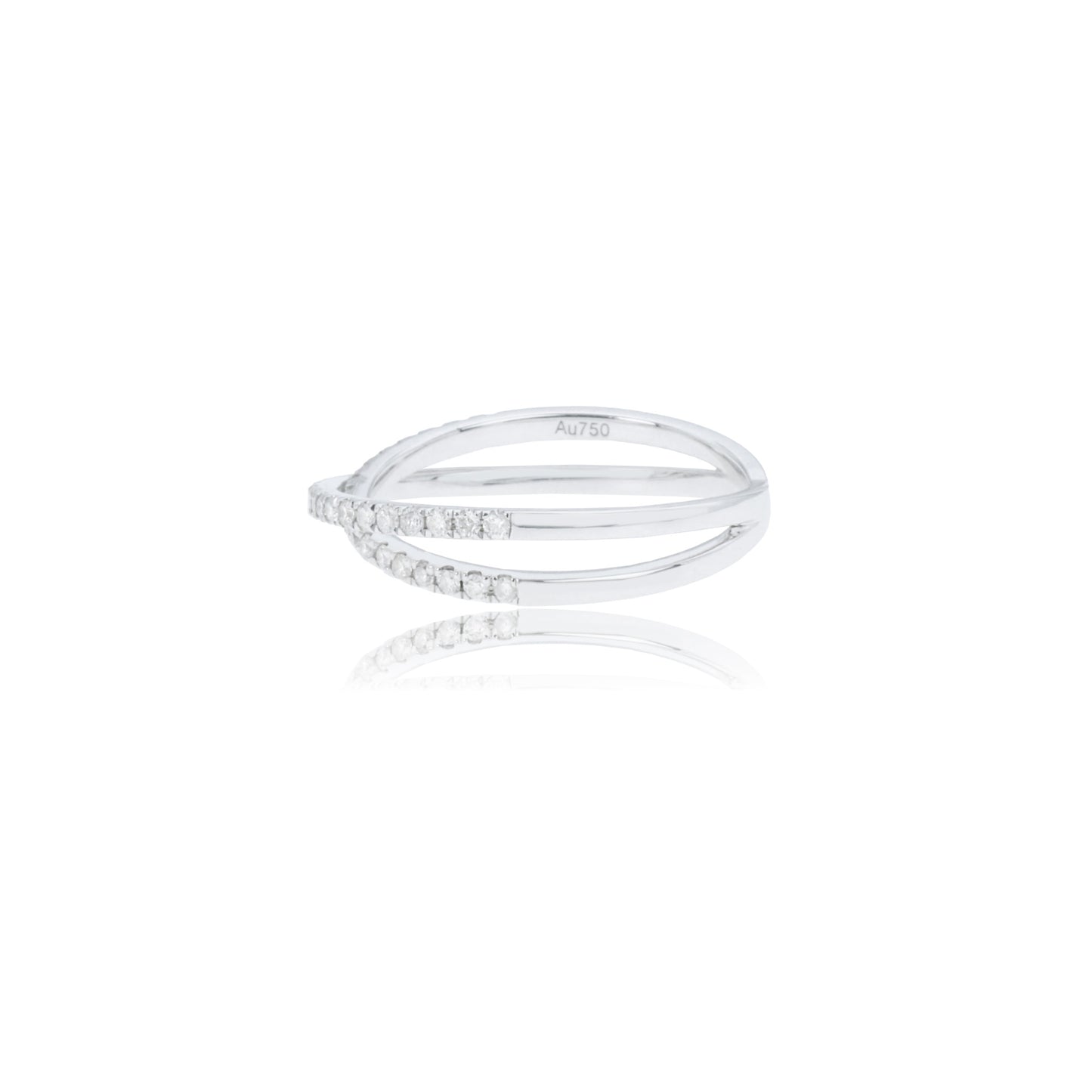 14k/18k white gold 0.31 ctw h vs diamond ring