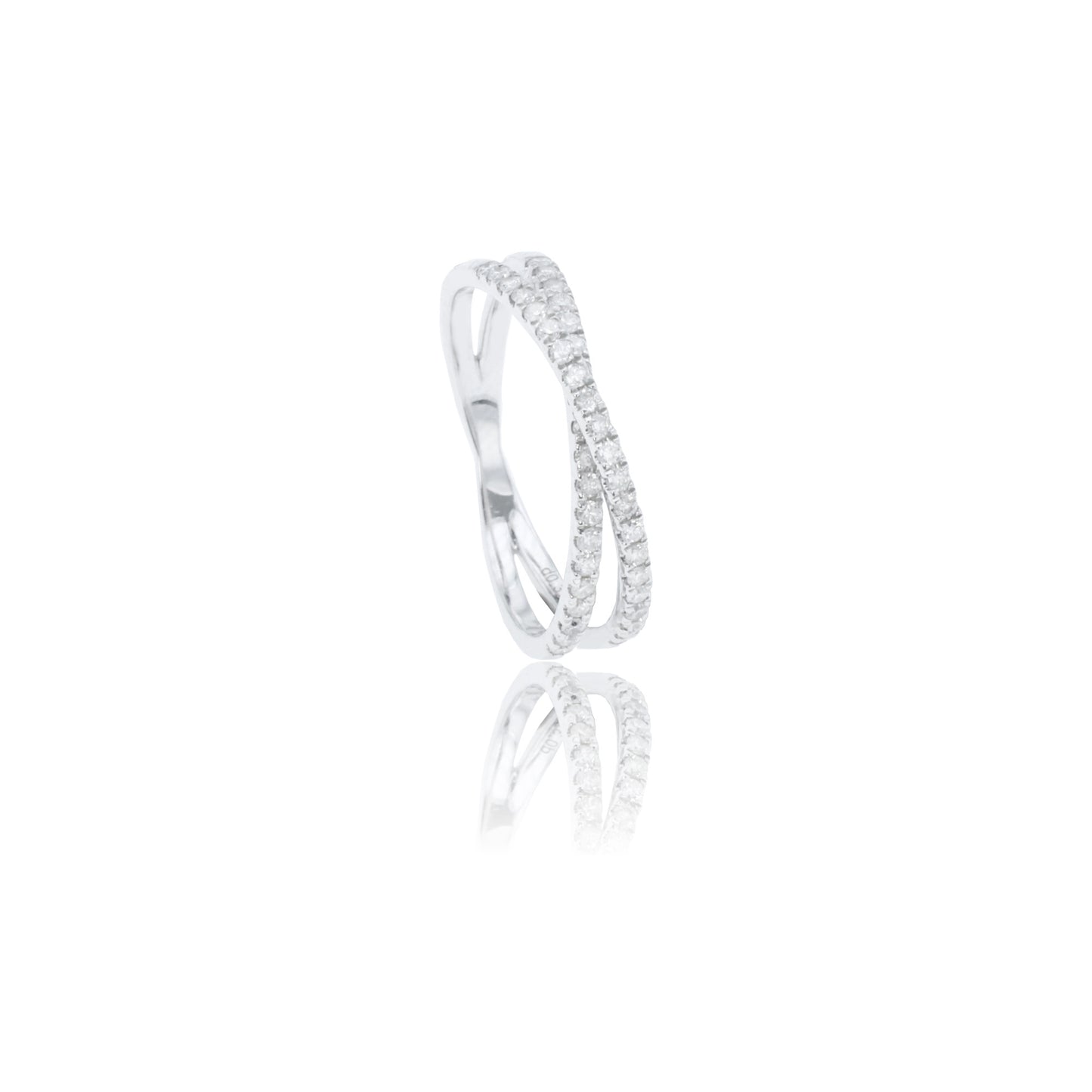 14k/18k white gold 0.31 ctw h vs diamond ring